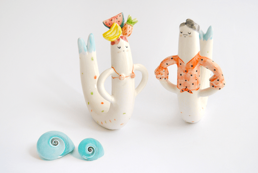Pareja de Sirena y Tritón Tropicales