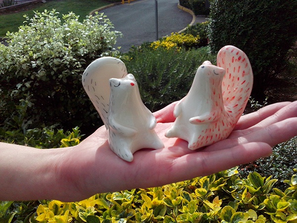 Pareja de ardillitas