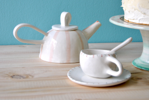 Tetera y taza Rústica